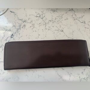 Coach Mahogany Large Tie Case NWT